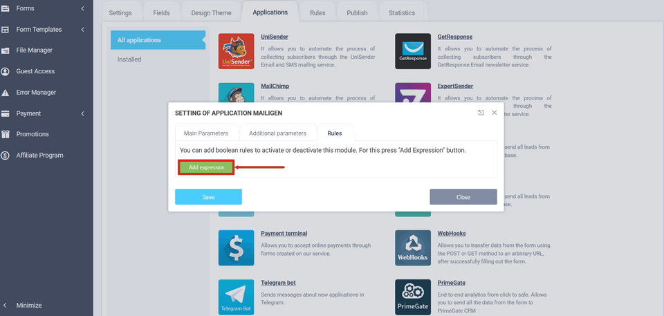 Mailigen integration module 10